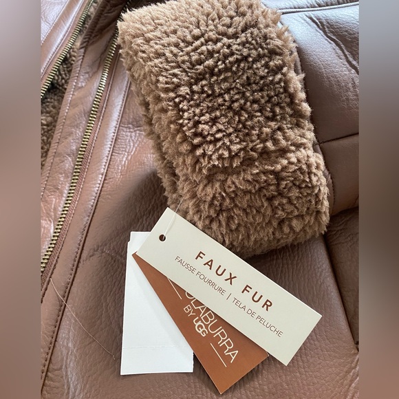 KOOLABURRA by UGG Faux Leather/Fur Jacket - Size XL - NEW - Picture 4 of 5